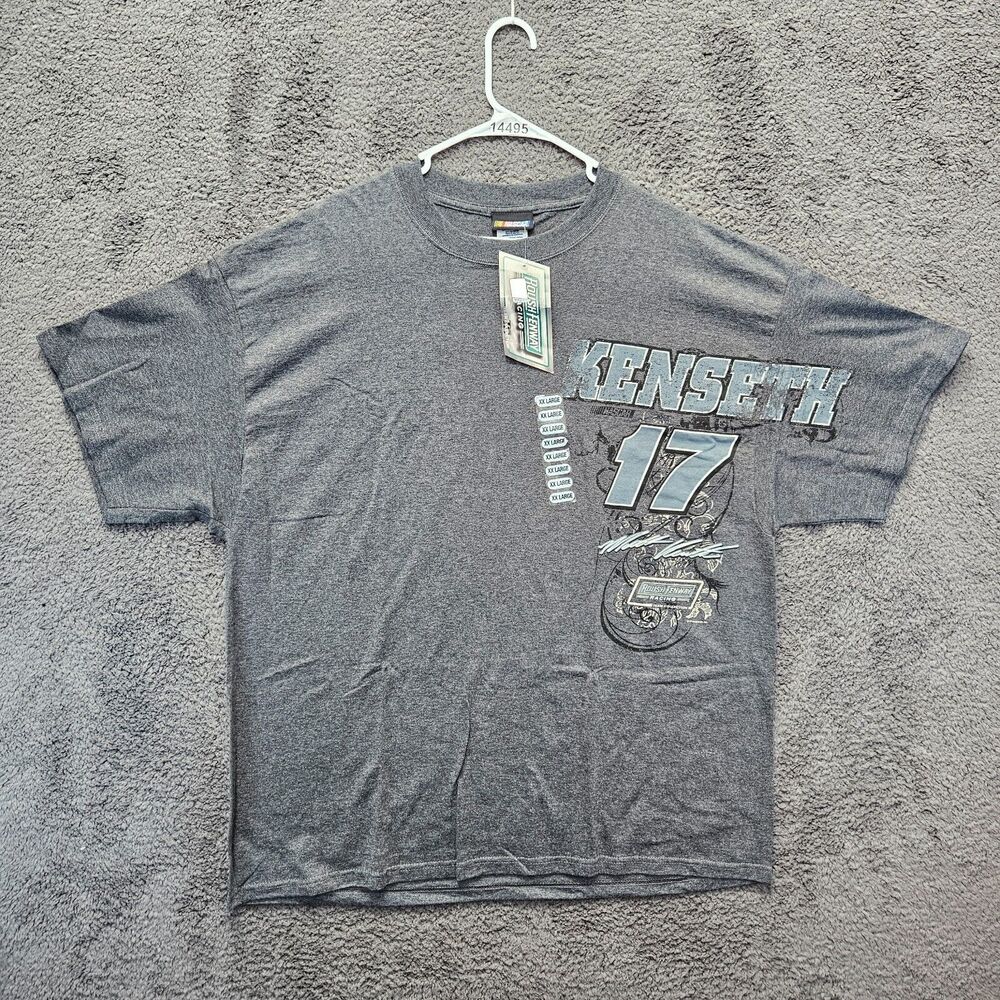 NASCAR Matt Kenseth #17 T-Shirt Mens 2XL Gray Graphic Tee Short Sleeve